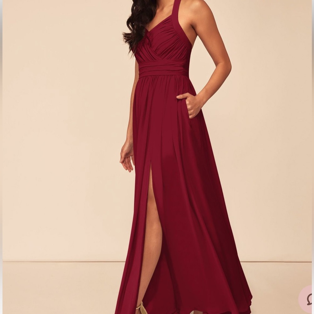Azazie Veronica in Burgundy